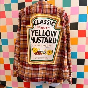 Handmade up cycled Plaid Shirt